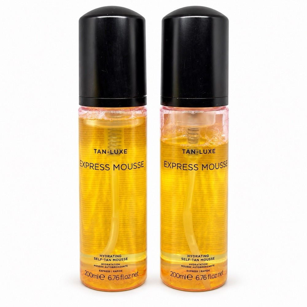 2 Bottles Tan-Luxe Express Mousse Hydrating Self-Tan Mousse 6.76 fl.oz